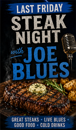 Steak Night with Joe Blues Band